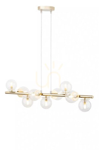 Check Pendant Light Sigma AVOLA 9-Light Gold Transparent G9 40801