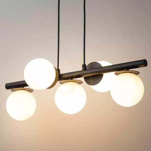 Check Sigma AVOLA 5-Light Black White Pendant Lamp G9 40787
