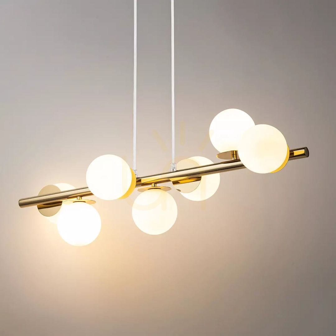 View Sigma AVOLA 7-Light Gold White Pendant Lamp G9 40796 Sigma AVOLA 7-Light Gold White Pendant Lamp G9 40796