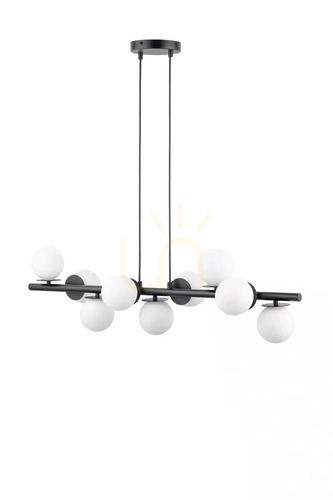 Check Sigma AVOLA 9-Light Black White Pendant Lamp 40789