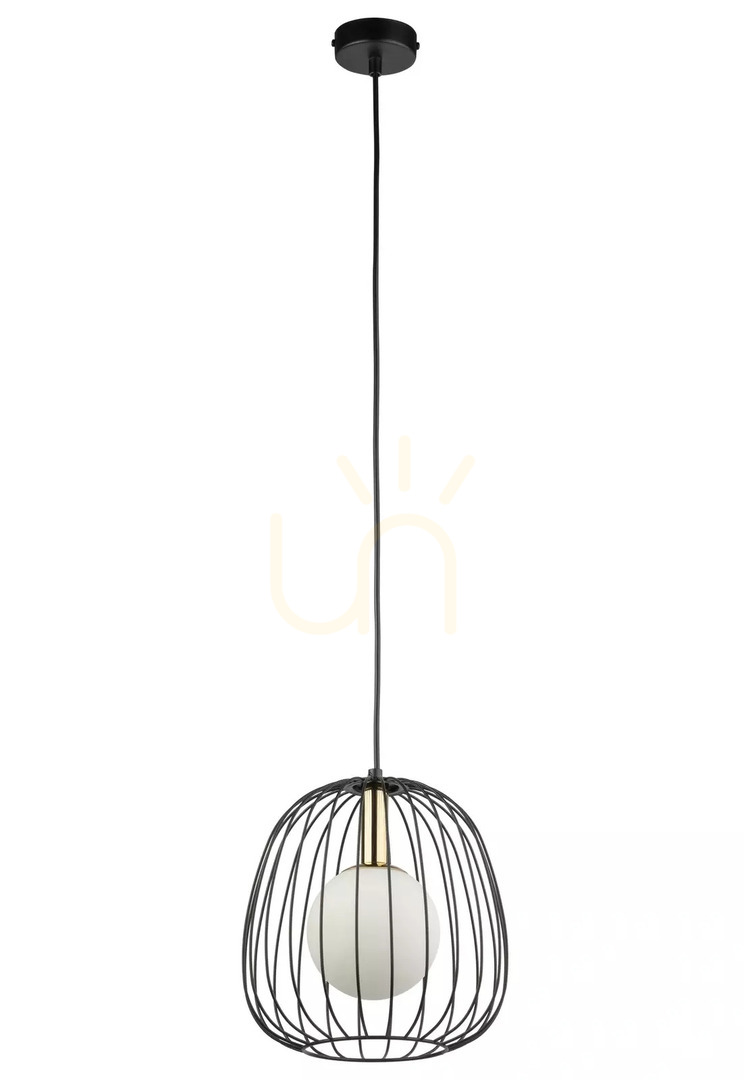 Pendelleuchte Sigma BELL 1 S schwarz/gold 24 cm G9 40726