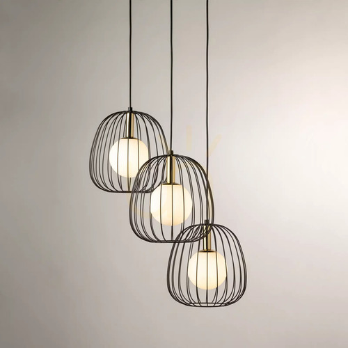 Check Pendant Light Sigma BELL 3 Black Brass G9 40729