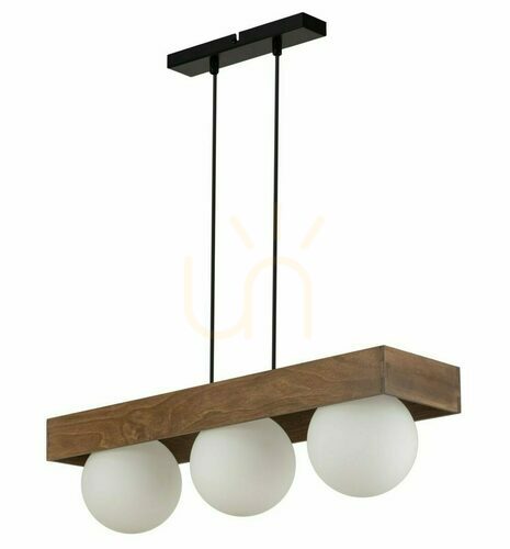 Check Pendant Light Sigma Bloom 3-Light Black White G9 33665