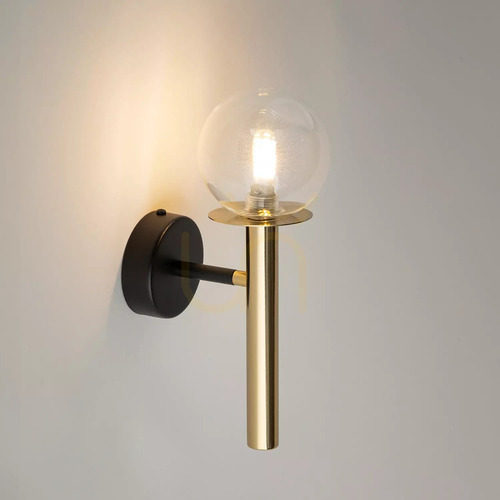 Check Sigma DAISY Wall Lamp Gold Transparent Glass G9 12W 40761