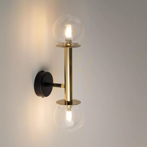 Check Sigma Wall Lamp Daisy 2 Gold Transparent G9 12W SKU 40762