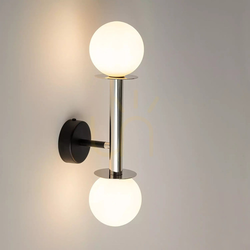 Check Wall lamp Sigma Daisy 2 Black Silver White G9 12W IP20 40768