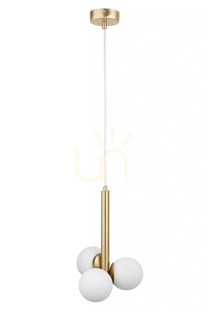 Pendelleuchte Sigma PERLA LUX 3-flammig G9 weiß gold 40779