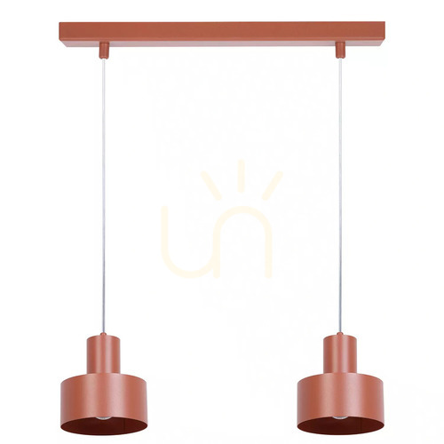Check RIF 2-Licht Pendelleuchte Sigma Brick Stahl E27 41157