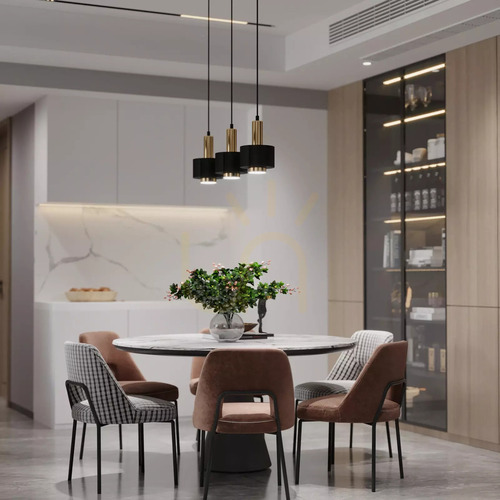 Check Sigma RIF LUX black gold pendant lamp GX53 1x12W 15 cm 40718