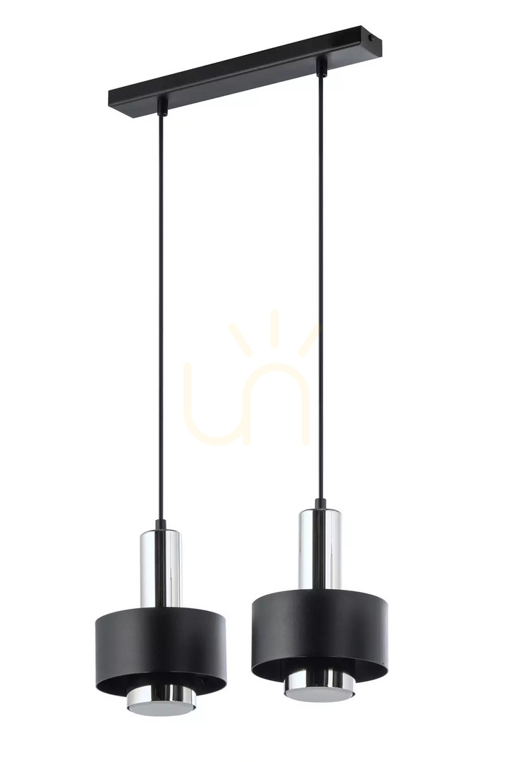 Pendelleuchte Sigma RIF LUX 2 schwarz/silber GX53 40784