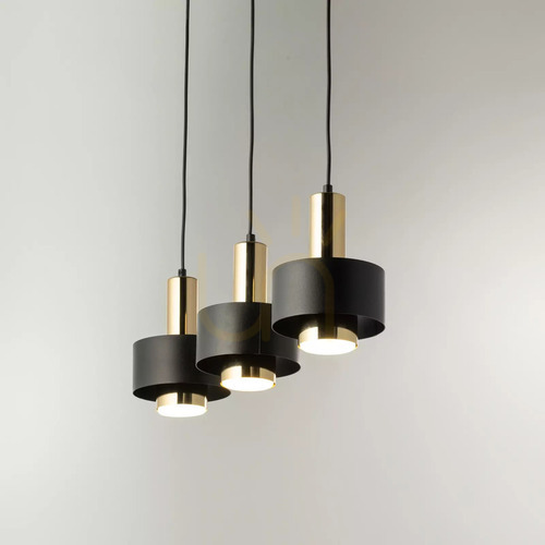 Check Pendant Light Sigma RIF LUX 3 Black Gold GX53 40720