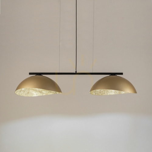 Check Pendant Light Sigma Solar 2 Black Gold 48 cm 40580