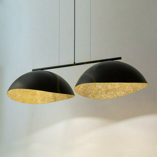 Check Pendant Light Sigma Solar 2L Black Gold E27 SKU 40578