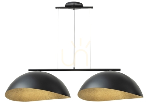 Check Pendant Light Sigma Solar 2L Black Gold E27 SKU 40578