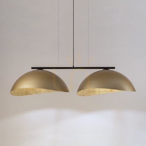 Check Pendant Light Sigma Solar 2L Black Gold 40581