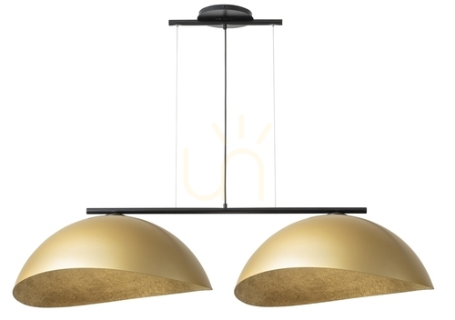 Check Pendant Light Sigma Solar 2L Black Gold 40581