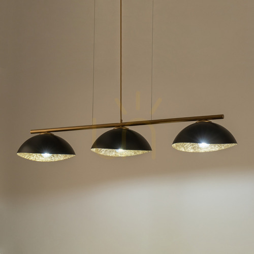 Check Sigma Solar 3 Pendant Light Gold Black 120 cm E27 SKU 40573