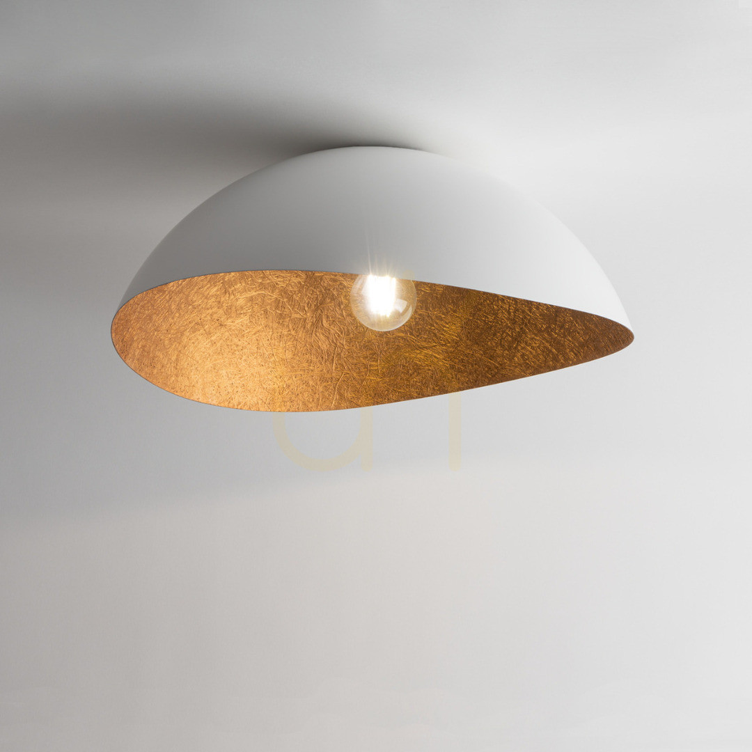 View Plafond Sigma Solaris 48 cm white copper E27 40619 Plafond Sigma Solaris 48 cm white copper E27 40619