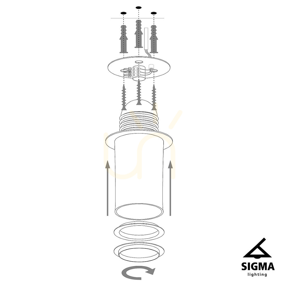 View Plafon Sigma Solaris XL black gold 85 cm E27 40600 Plafon Sigma Solaris XL black gold 85 cm E27 40600