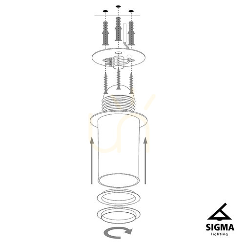 Check Plafon Sigma Solaris XL biały miedziany E27 40621