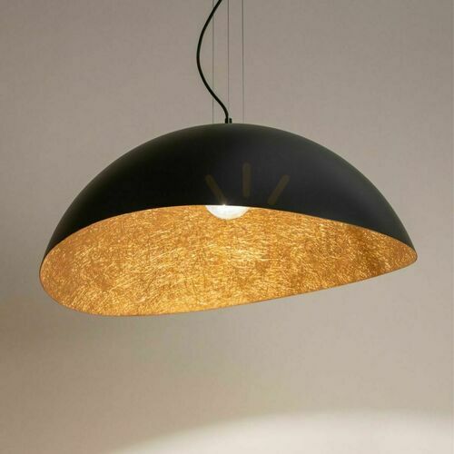 Check Pendant Lamp Sigma Solaris M Black Copper E27 SKU 40608