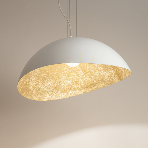 Check Solaris Sigma Pendant Light White Gold E27 47 cm 40615