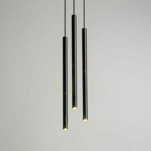 Check Pendant Lamp Sigma Sopel 3-Light Black Steel SKU 33622