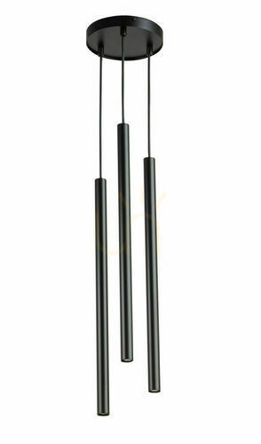 Check Pendant Lamp Sigma Sopel 3-Light Black Steel SKU 33622