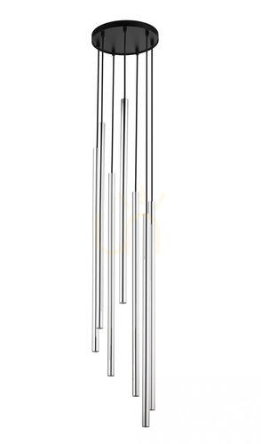 Check Lampa wisząca Sigma SOPEL LUX 7 black silver 5xG9 25 cm 40746