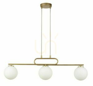 Pendant Light Sigma Tes 3 Gold White Glass G9 33633
