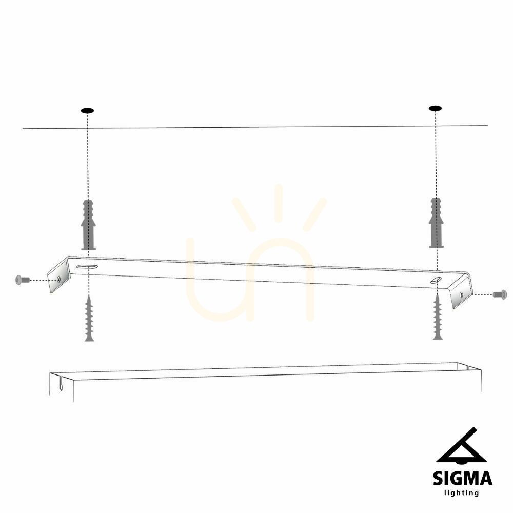 Preview Plafond Sigma Tulia 10 Long White Black G9 33491 Plafond Sigma Tulia 10 Long White Black G9 33491