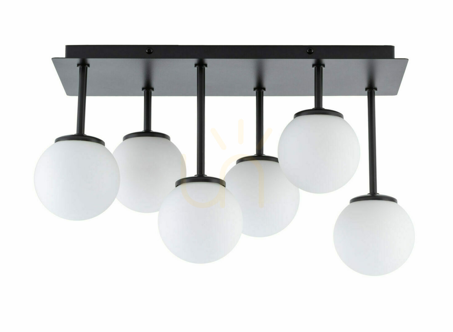 Plafond Sigma Tulia 6 biały czarny G9 12W 33501