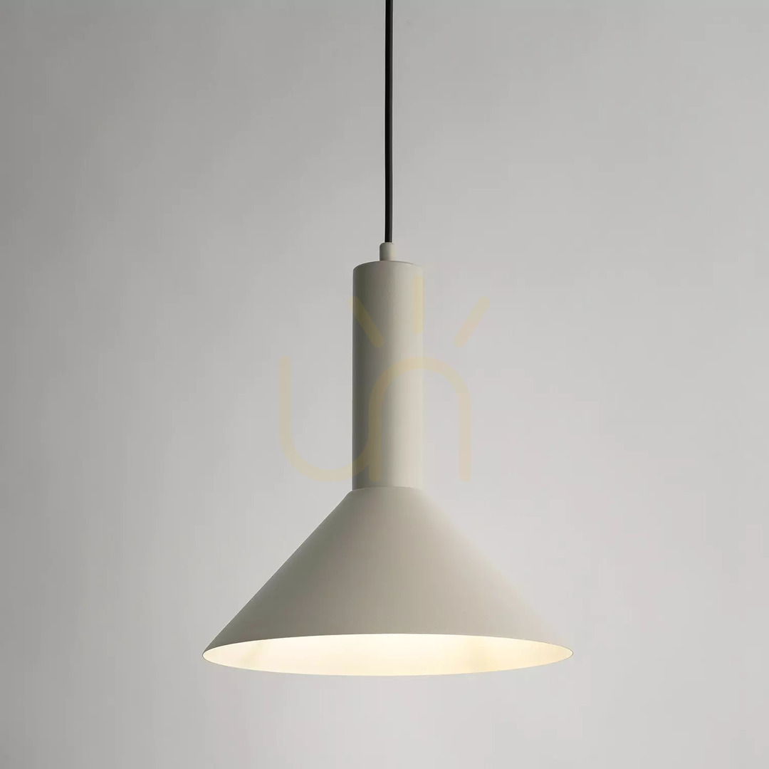 View Pendant Light Sigma VITRUM Grey Beige Cone 26 cm E27 40806 Pendant Light Sigma VITRUM Grey Beige Cone 26 cm E27 40806