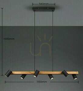 Trio VANTOS Pendant Lamp DL632312490. small 1