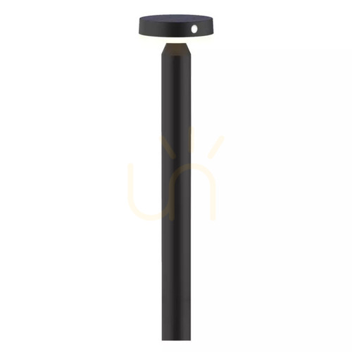 Check Goldlux Guinea matte black LED standing solar garden lamp