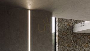 LED profile LUMINES type DURO silver anodized 2 m small 3