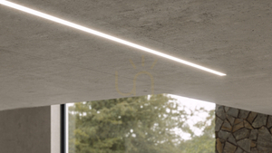 LED profile LUMINES type TECO silver anodized 1 m small 3