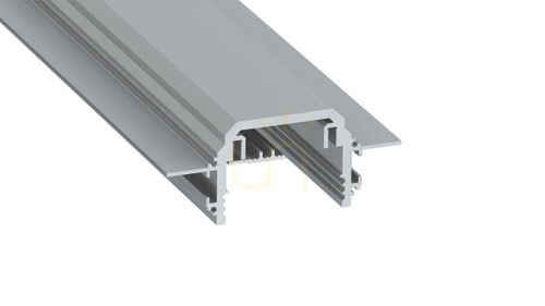 Check LED profile LUMINES type TECO silver anodized 2 m