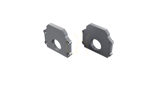 Check ALU LUMINES DURO cap silver anodized with hole