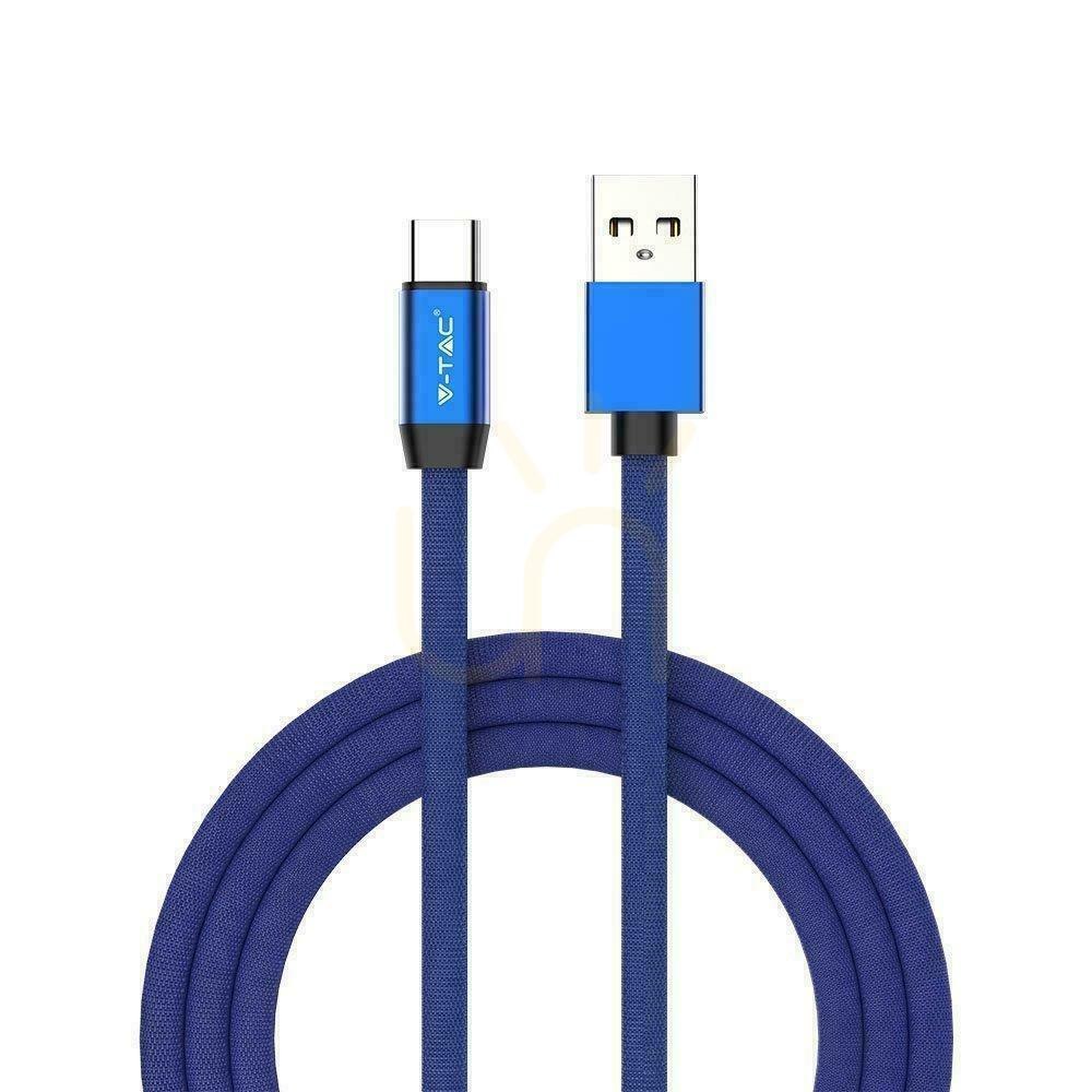 USB cable V-TAC type C 1M blue series ruby VT-5342