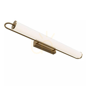 Margetia L LED wall lamp IP 44 gold WL0126-L small 2