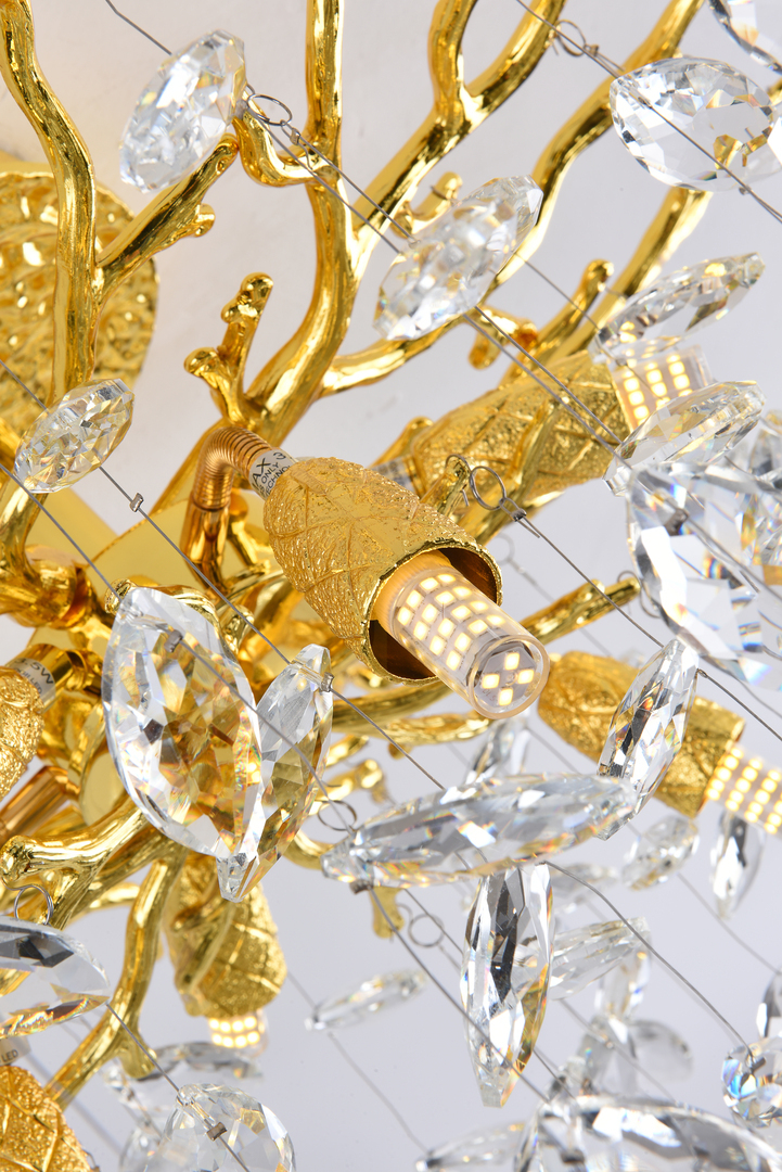 View CINDY Pendant Lamp MX4115-6B-EGN-II Gold 6xG9. CINDY Pendant Lamp MX4115-6B-EGN-II Gold 6xG9.