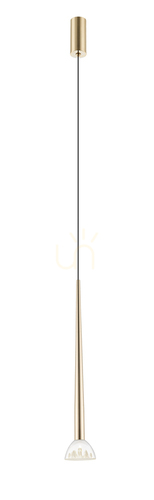 Check BOSTON P0603-01A-F7B1 Gold 1xLED Pendant Lamp