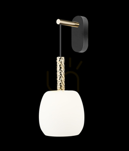 CALVO wall lamp W0076-01Q-P7AA Black 1xG9 1 CALVO wall lamp W0076-01Q-P7AA Black 1xG9 small 1