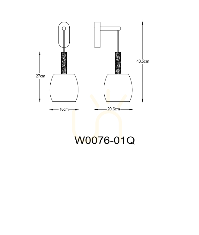 Preview CALVO wall lamp W0076-01Q-P7AA Black 1xG9 CALVO wall lamp W0076-01Q-P7AA Black 1xG9