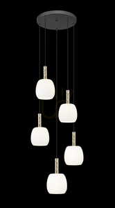 CALVO P0076-05G-P7AA Pendant Lamp Black 5xG9. 1 CALVO P0076-05G-P7AA Pendant Lamp Black 5xG9. small 1