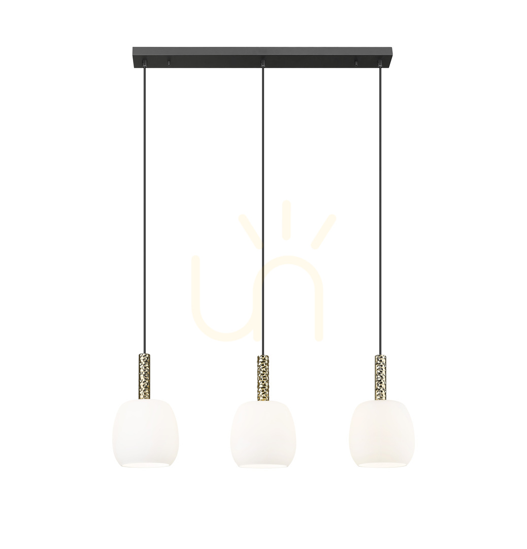 CALVO P0076-03Q-P7AA Pendant Lamp Black 3xG9.
