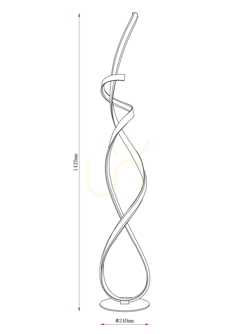 View VECINO Floor Lamp 250051F-BE Beige 1xLED VECINO Floor Lamp 250051F-BE Beige 1xLED