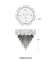 ASTRA Plafond C0619-07A-B5K4 Gold 7xG9 1 ASTRA Plafond C0619-07A-B5K4 Gold 7xG9 small 1