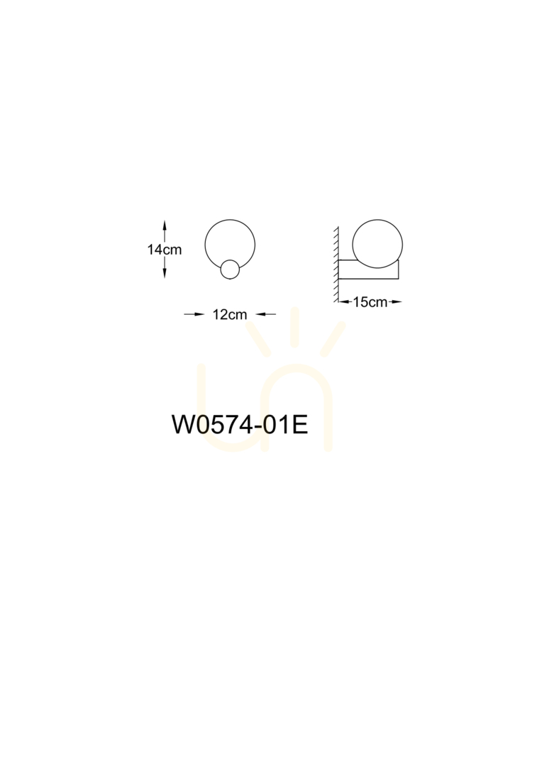 View FORES wall lamp W0574-01E-V6AA Gold 1xG9 FORES wall lamp W0574-01E-V6AA Gold 1xG9